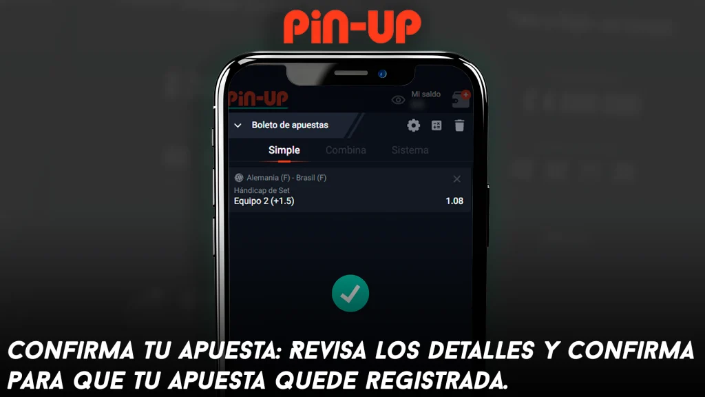 Confirma tu apuesta: Revisa los detalles y confirma para que tu apuesta quede registrada.