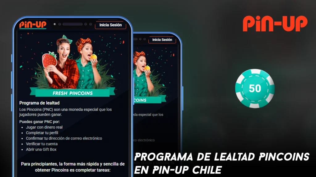 Programa de Lealtad Pincoins en Pin-up Chile